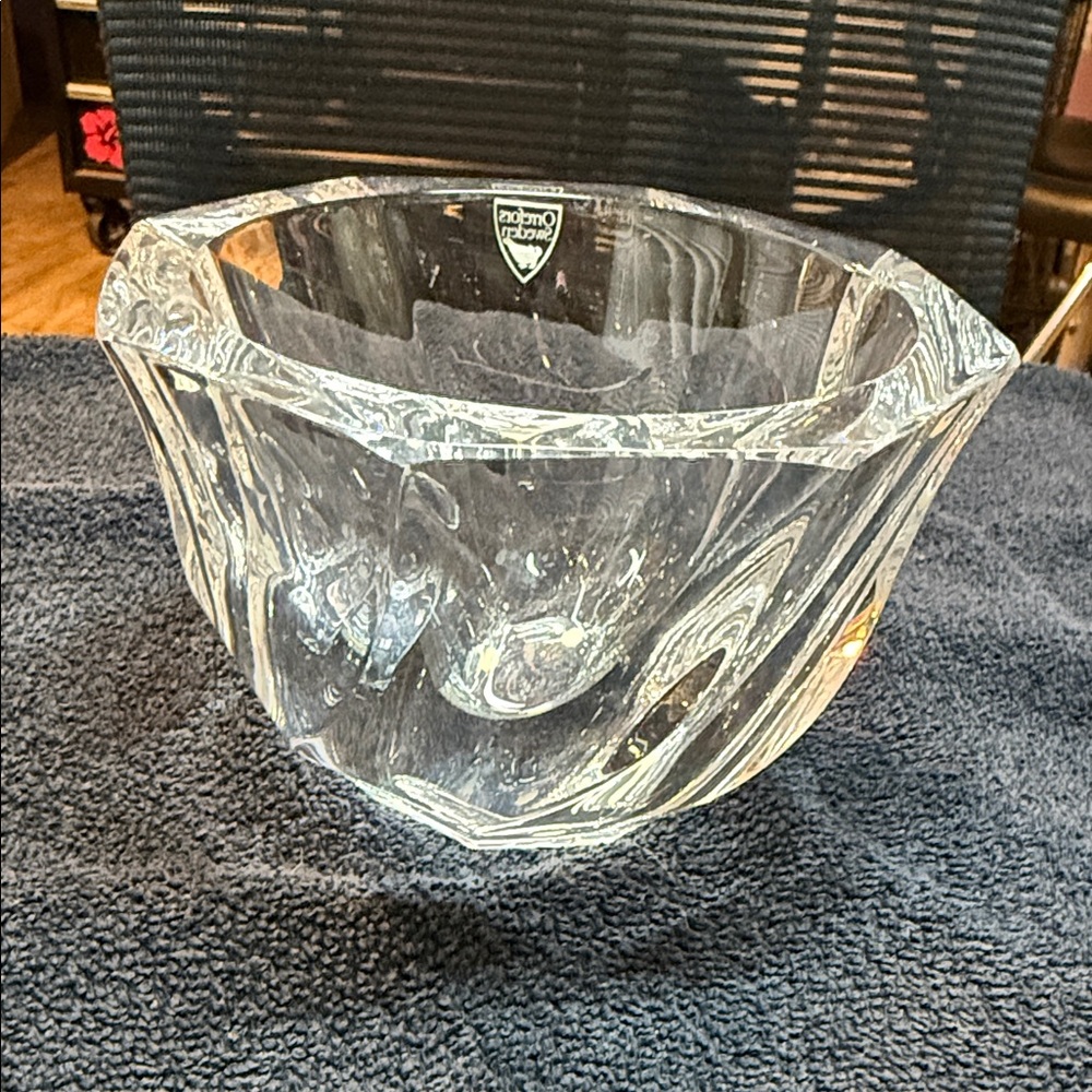 Orrefors Sweden Clear Crystal Bowl